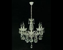 Люстра потолочная пятирожковая на цепочке Мелодия Света  E14 Белое золото картинка 